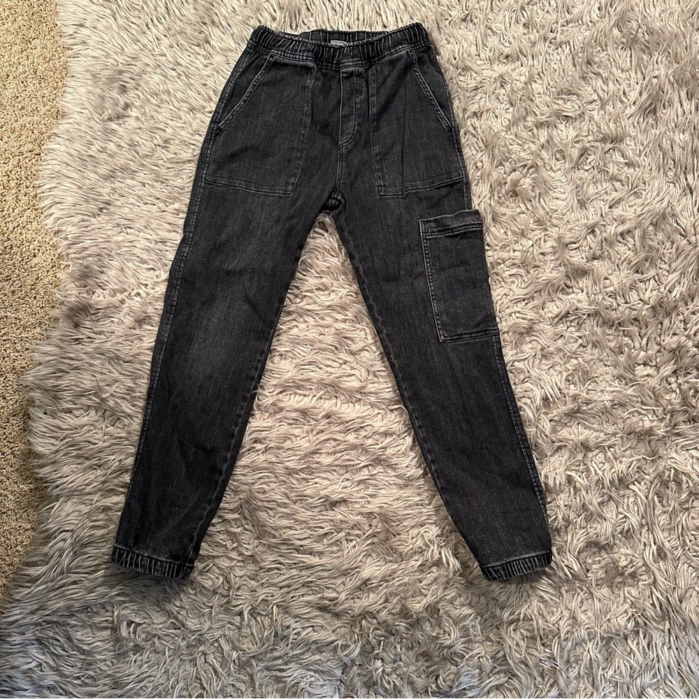 Denim Cargo Jogger pants.